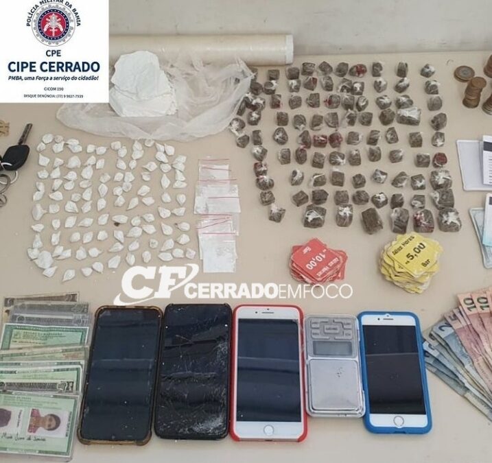 LEM: CIPE/CERRADO prende dupla por tráfico de drogas.