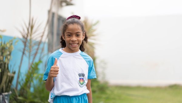 Kamylla, 6 anos, aluna da Escola Municipal Edaleio Barbosa